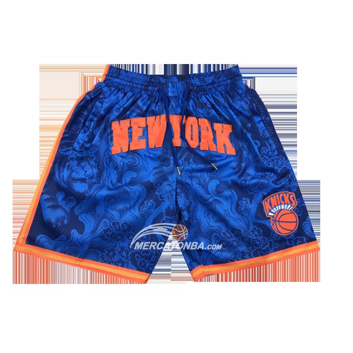 Pantaloncini New York Knicks Special Year of The Tiger Blu